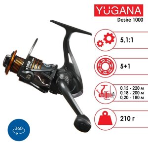 Катушка YUGANA Desire 1000, 5+1 ball