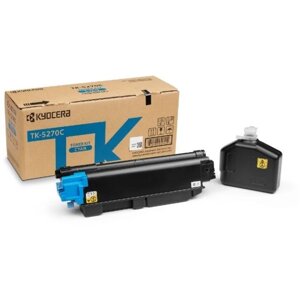 Картридж Kyocera TK-5270C 1T02TVCNL0 (M6230cidn/P6230cdn), для Kyocera (6000 стр.), голубой 789367