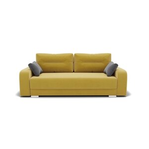 Прямой диван "Модерн 1", механизм пантограф, велюр, цвет селфи 08 / подушки 07