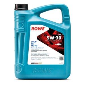 Масло моторное Rowe 5/30 Hightec Synt RS HC-FO ACEA A1/B1,A5/B5, API SN, ILSAC GF-3/-4, синтетическое, 5 л