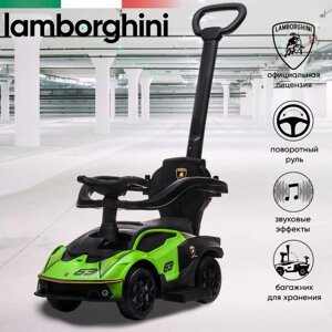 Каталка Sweet Baby Lamborghini, green, с ручкой 661