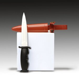 Нож тренировочный, с ножнами, резиновый, 24 см