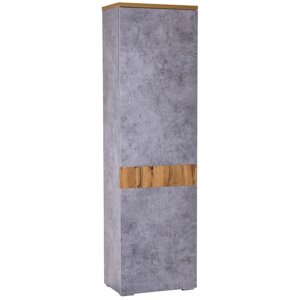 Шкаф 1-створчатый "Римини 2032. М1", 580 380 1995 мм, цвет дуб вотан / бетон чикаго