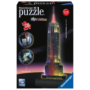 3D-пазл Ravensburger "Ночной Эмпайр Стейт Билдинг", 216 эл.