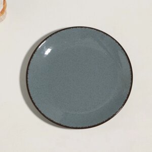 Тарелка "Pearl", d=21 см, синяя, фарфор