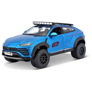 Машинка Maisto Die-Cast Lamborghini Urus, 1:24, цвет синий