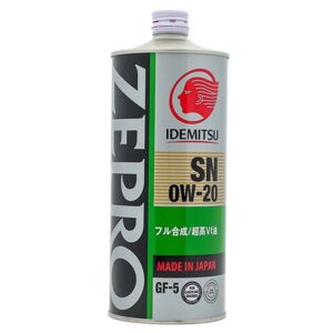 Масло моторное Idemitsu Zepro Eco Medalist 0W-20 SN/GF-5, 1 л