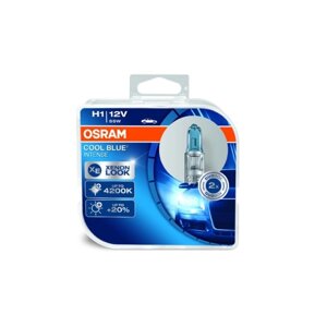 Лампа автомобильная Osram Cool Blue Intense, H1, 12 В, 55 Вт, набор 2 шт, 64150CBI-HCB