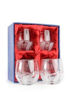 НЕМАН Хрустальные стаканы для виски, 4 шт, 300 гр