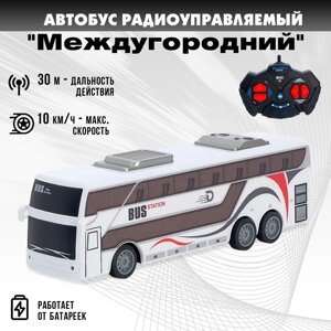 Автобус радиоуправляемый "Междугородний", работает от батареек