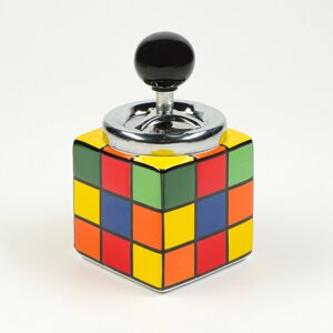 Пепельница бездымная "Кубик Рубик", 14 х 8.5 см, микс