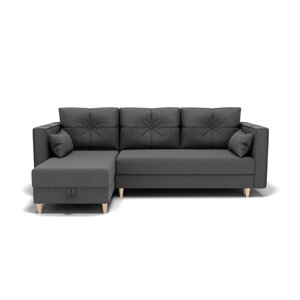 Угловой диван "Консул 2", механизм пантограф, угол левый, ППУ, велюр, гелекси лайт 021