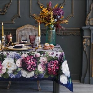Набор столовый "Этель" "Цветочный этюд", скатерть 110 150 см, салфетки 40 40 см, 4 шт., хлопок