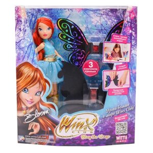 Шарнирная кукла Winx Club BTW Scratch Art Wings "Блум", с крыльями для скретчинга, 24 см