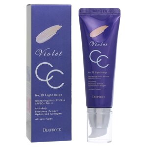 Крем для лица СС 13 тон DEOPROCE VIOLET CC CREAM №13 50 гр