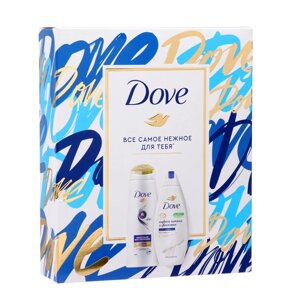 Подарочный набор Dove: шампунь, 250 мл + крем-гель для душа, 250 мл