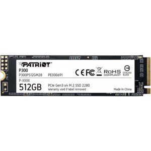 Накопитель SSD Patriot P300P512GM28 P300 M. 2 2280, 512 Гб. PCI-E x4
