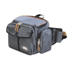 Сумка рыболовная СЛЕДОПЫТ Fishing Hip Bag T2. 27х23х17 см, цвет серый