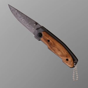Нож складной с деревянной ручкой, клинок 6,5см