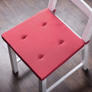 Комплект подушек для стула "Билли", размер 37 х 42 х 3 см - 2 шт, малиновый