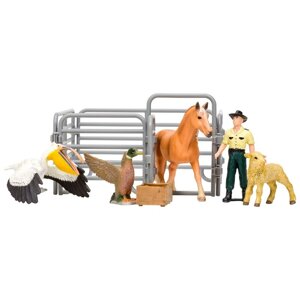 Набор фигурок: лошадь, овца, птицы, 7 предметов
