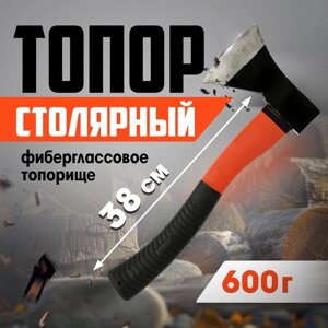 Топор кованый LOM, фиберглассовое топорище 38 см, 600 г