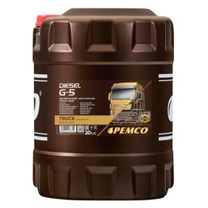 Масло моторное PEMCO DIESEL G-5 10W-40 UHPD, полусинтетическое, 20 л