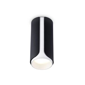 Накладной светильник со сменной лампой TN51589, GU10, 58х58х130 мм, цвет чёрный, белый