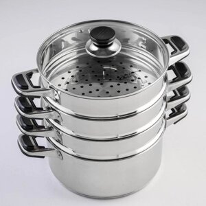 Мантоварка "Алтын", 13,7 л, d=24 см, 4 секции, ТРС индукционное дно