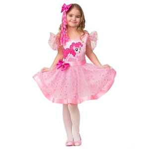 Карнавальный костюм "Пинки Пай", платье, заколка-волосы, р. 30, рост 116 см