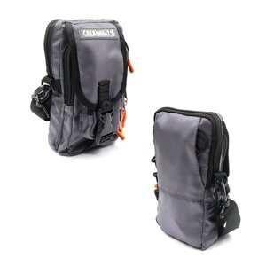 Сумка рыболовная СЛЕДОПЫТ Street Fishing MultiLock V-Pouch, 22х12.5х8 см, цвет серый