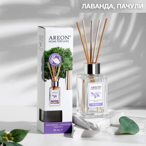 Ароматический диффузор для дома Areon Sticks, 85 мл, лаванда и пачули