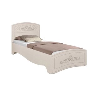 Кровать односпальная "Каролина", 9002000 мм, патина, цвет вудлайн кремовый