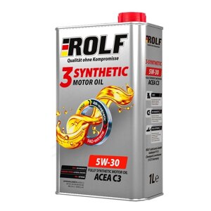 Масло моторное Rolf 3-Synthetic 5/30 ACEA C3, синтетическое, 1 л