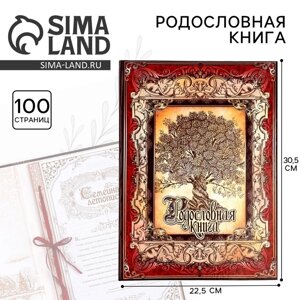 Родословная книга "Древо", 50 листов, 30.5 х 22.5 см