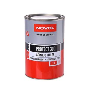 Грунт акриловый Novol PROTECT 300 4+1 MS, серый, 1 л 37011