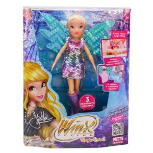 Шарнирная кукла Winx Club Magic reveal "Стелла", с крыльями, 24 см