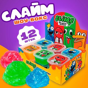 Слайм Шоу-бокс "Slime" Monster, 12 шт, микс SLM104