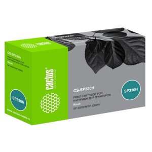 Картридж Cactus CS-SP330H 408281, для Ricoh Aficio SP 330DN/330SFN/330SN, 7000стр, чёрный