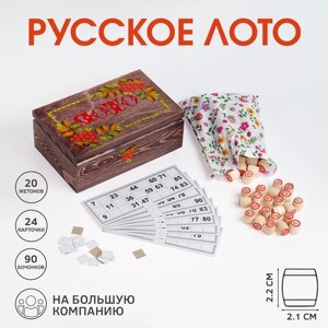 Лото Русское "Роспись" в подарочной в шкатулке микс