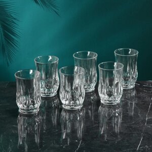 Набор стеклянных стаканов "Императорский", 6 шт, 280 мл, Иран