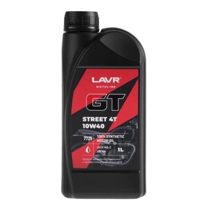 Моторное масло LAVR MOTO GT STREET 4T, 1 л Ln7725