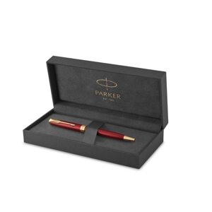 Ручка шариковая Parker Sonnet Core K539 Lacquer Intense Red GT М 1.0мм черный, нерж 1931476 706874