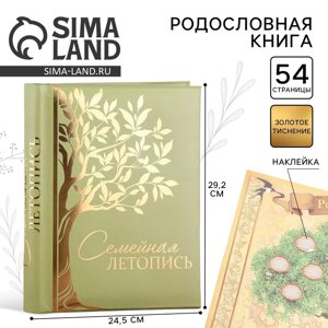 Родословная книга "Семейная летопись", 30 листов, 24,5 х 29,2 см