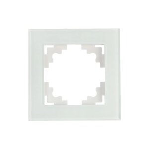 Рамка 1-местная, стекло, STEKKER серия Катрин, GFR00-7001-01, белый