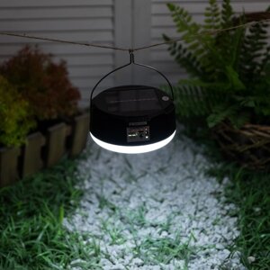 Фонарь садовый на солн. бат. "Диско шар" 13х6 см, LED-6-1.2V (SOLAR), пульт, USB, RGBW