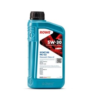Масло моторное Rowe 5/30 Hightec ACEA A5/B5,C2, API SN, CF SYNT RS HC-C2, синтетическое, 1 л 925990