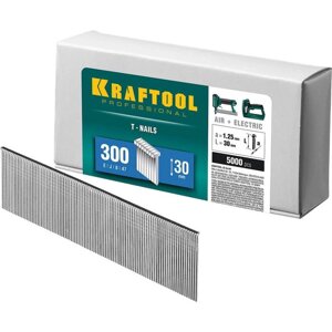 Гвозди для нейлера KRAFTOOL 30 мм, тип 300, 5000 шт.