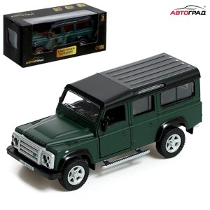 Машина металлическая LAND ROVER DEFENDER, 1:32, инерция, цвет матовый зеленый