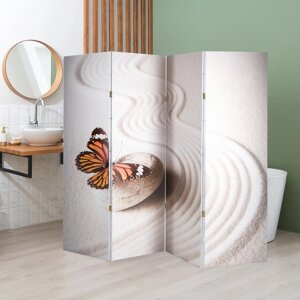 Ширма "Бабочка. Декор 3", двухсторонняя, 200 160 см